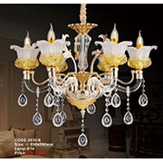 Đèn Chùm Pha Lê Nến KP6 9056/6 Ø690x590