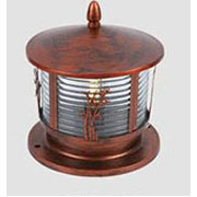 Đèn Trụ Cổng cổ điển tròn màu đồng đậm S-6180/250 Ø250