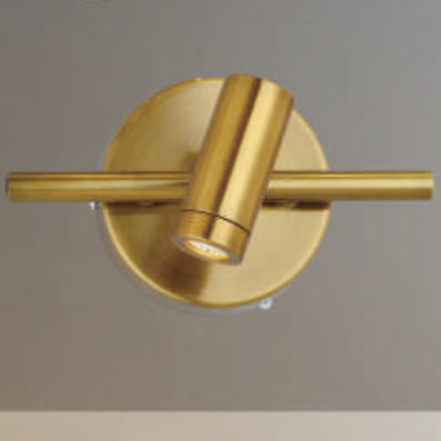 Đèn soi gương, soi tranh led 1 ống màu đồng xoay được 6622-1 L180