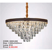 Đèn Chùm Pha Lê AU1 6069-600 Ø580xH420