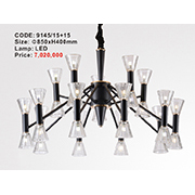 Đèn Chùm Nghệ Thuật AU1 9145/15+15 Ø850xH400