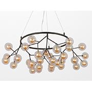 Đèn Chùm vòng tròn có 36 quả cầu thủy tinh 9906/36 Ø900xH400