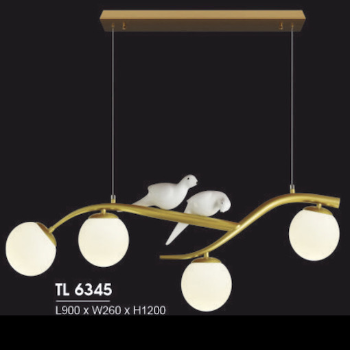 Đèn thả 2 con chim HP5 TL 6345 L900 x W260 x H1200