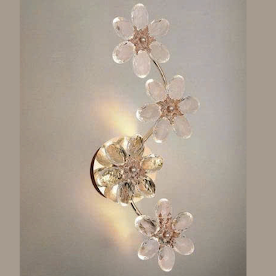 Đèn gắn tường cành 4 bông hoa pha lê GTL-116