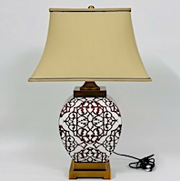 Đèn sứ để bàn phong cách indochine  DB82