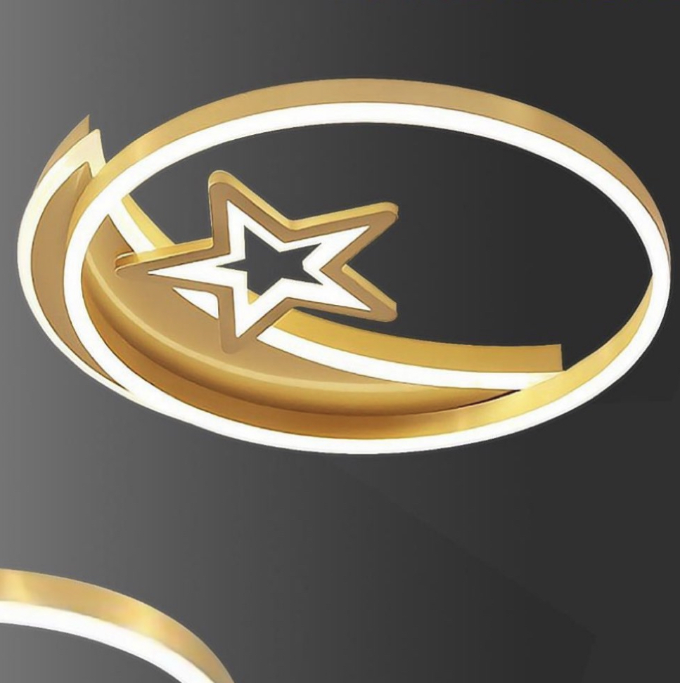 Đèn áp trần LED vòng tròn, mặt trăng, ngôi sao OTA8877 Ø500xC120