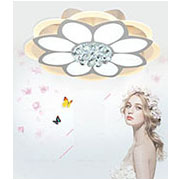 Đèn áp trần LED 8 cánh hoa pha lê MO-9028 Ø800xC160