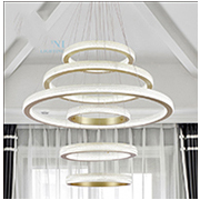 Đèn Thả 6 vòng tròn led vàng AU1 DY3051 Ø800