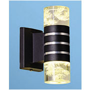 Đèn gắn tường ống tròn led sáng 2 đầu sử dụng được ngoài trời AK-6051/2 Ø65xW120xH200