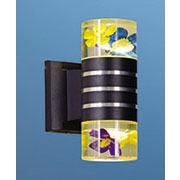 Đèn gắn tường ống tròn led sáng 2 đầu hoa lan AK-6059/2 Ø65xW120xH200