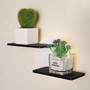 Đèn led gắn tường phòng ngủ 5W + kệ trang trí có USB sạc điện VL-3415 L300xW120xH150