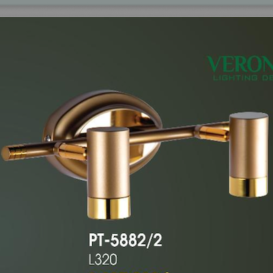 Đèn led soi tranh, soi gương 2 đèn dài 32cm PT-5882/2 L320