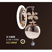 Đèn Tường Pha Lê hình trái táo V-1606 L120xH300