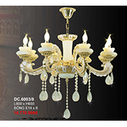Đèn chùm pha lê 8 ngọn nến DC6003T8 L800xH650