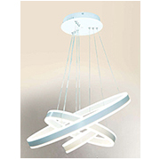 Đèn Thả 3 vòng led thân trắng, ánh sáng 2 viền THD7030T3 TRANG Ø200-400-600