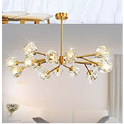 Đèn Chùm hiện đại 15 bông pha lê TTK64T15 Ø900xH800