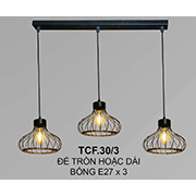 Đèn Thả 3 lồng sắt TCF30T3