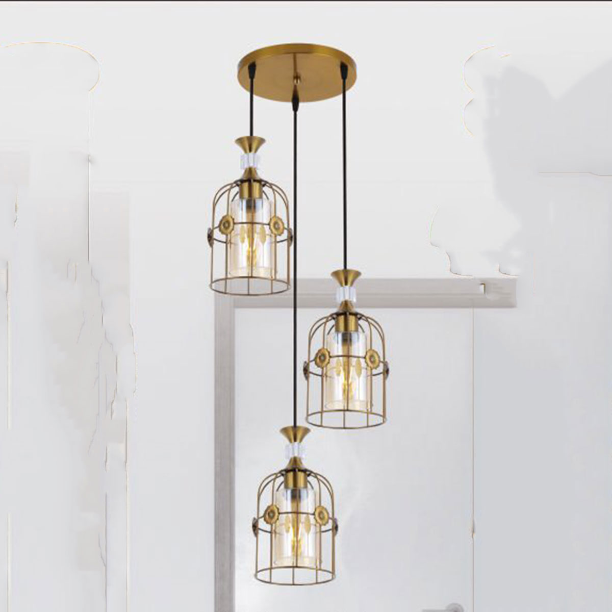 Đèn Thả Bàn Ăn KP9 DY4042/3 GAB Ø320xH1000