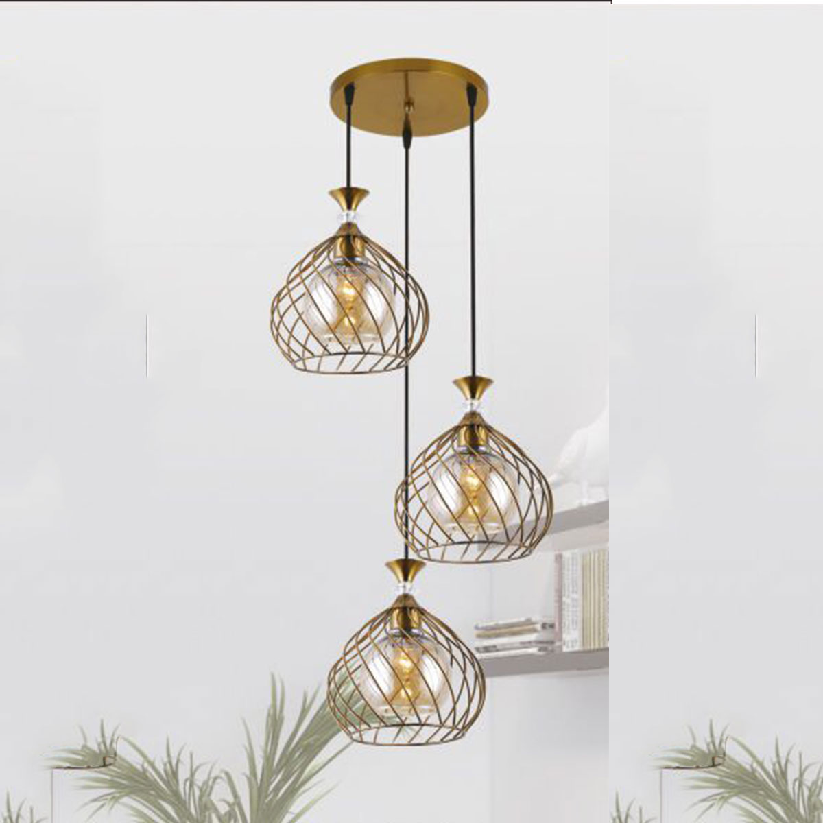 Đèn Thả Bàn Ăn KP9 DY4022/3 GAB Ø400xH1000