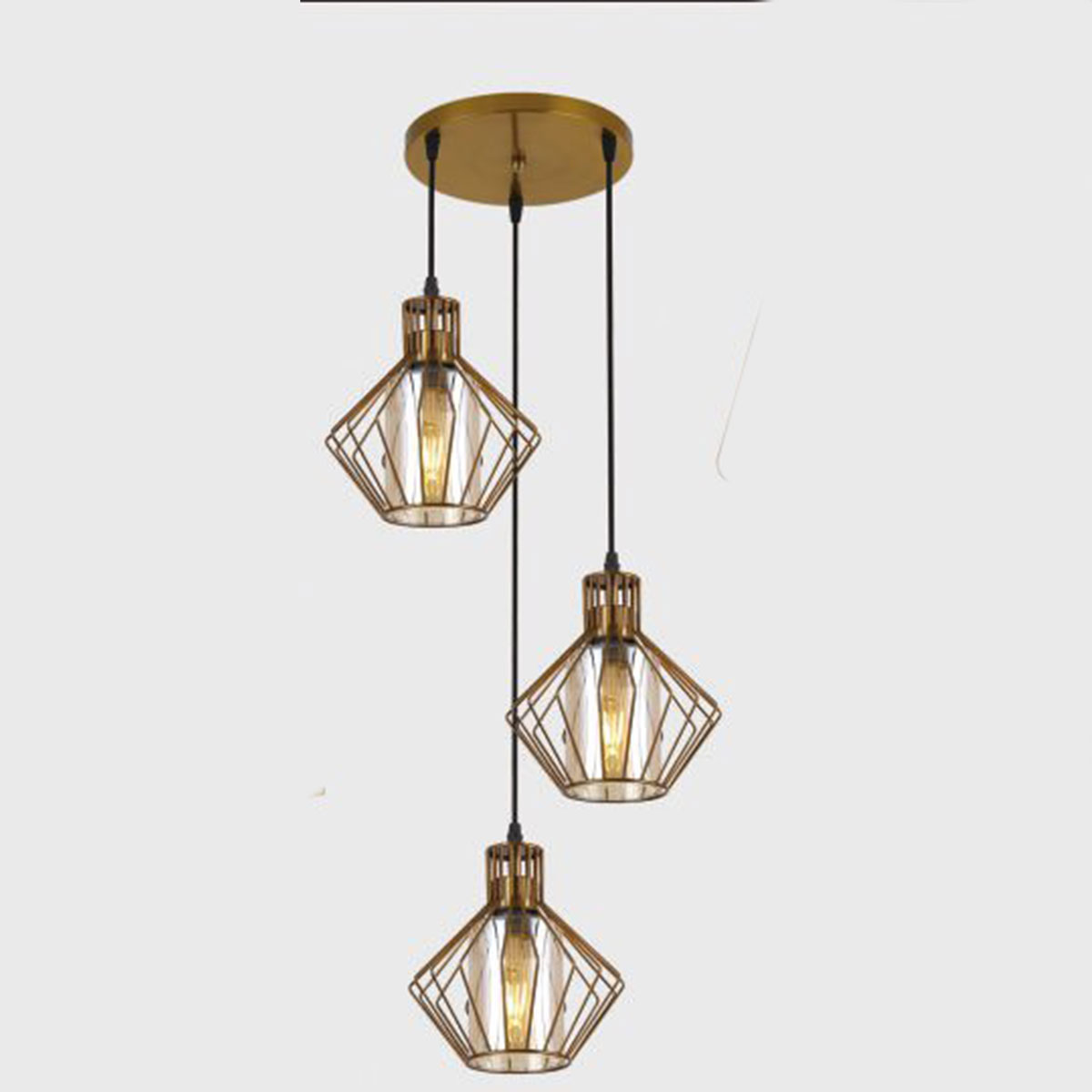 Đèn Thả Bàn Ăn KP9 DY4010/3 GAB Ø320xH1000