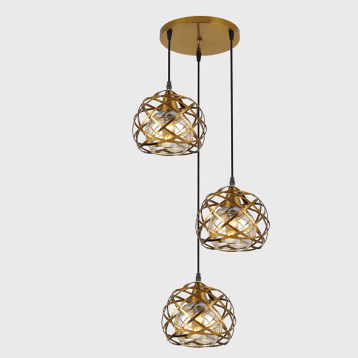 Đèn Thả Bàn Ăn KP9 DY4029/3 GAB Ø400xH1000