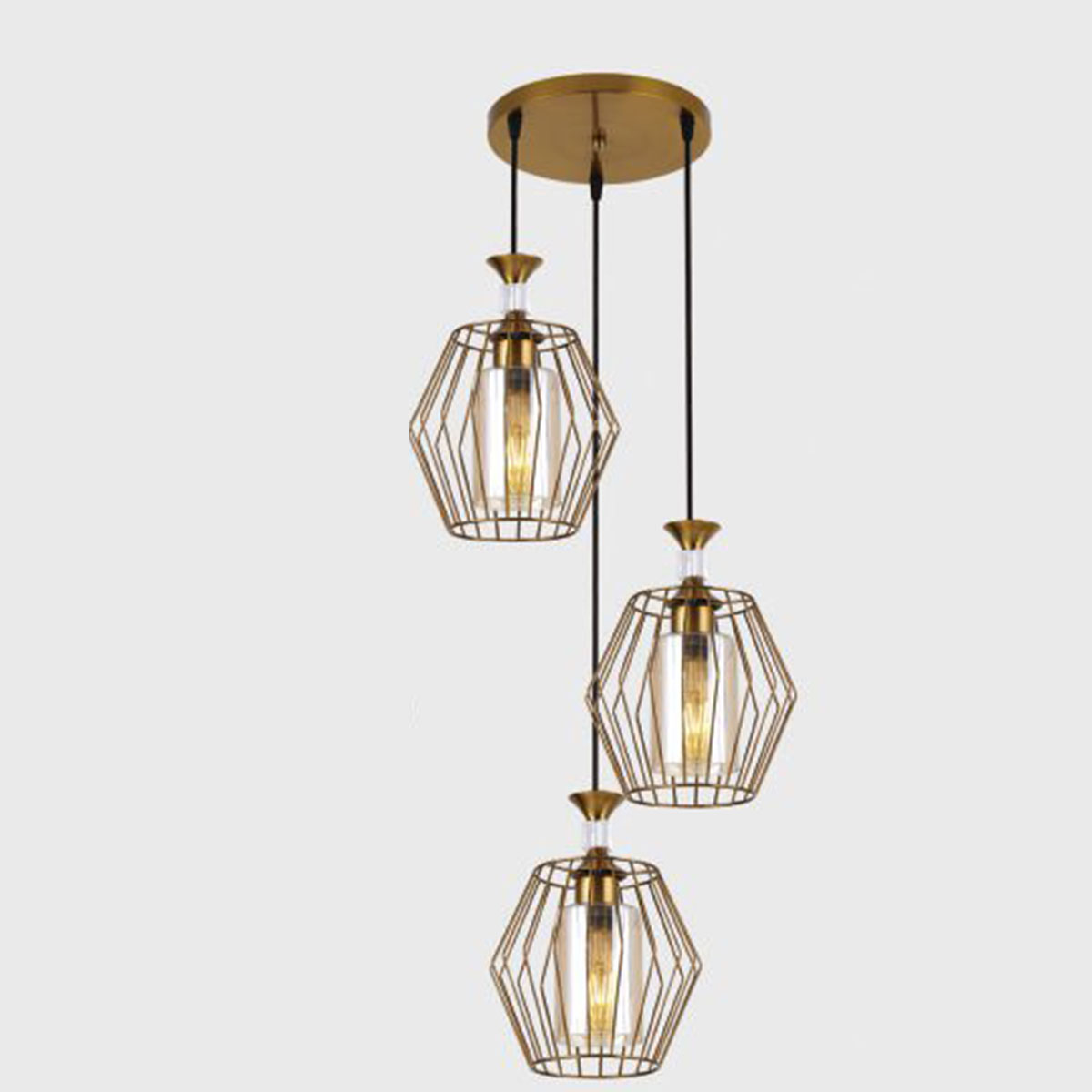 Đèn Thả Bàn Ăn KP9 DY4068/3 GAB Ø320xH1000