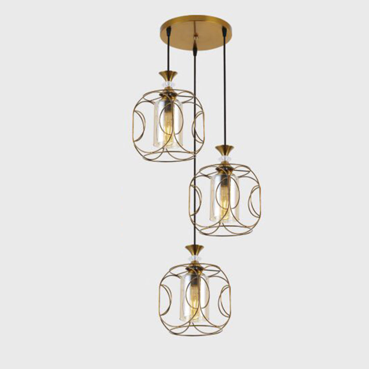 Đèn Thả Bàn Ăn KP9 DY4018/3 GAB Ø400xH1000