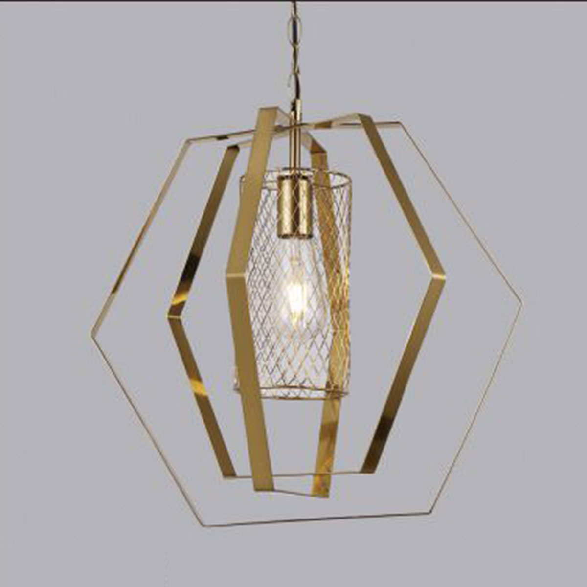 Đèn Thả 3 hình lục giác KP9 DY4130 Ø460xH1000