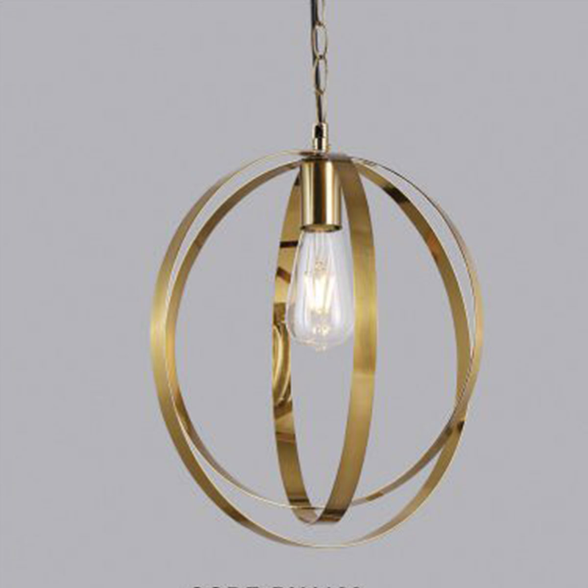 Đèn Thả Bàn Ăn 3 vòng tròn vàng đồng đường kính 35cm DY4128 Ø350xH1000