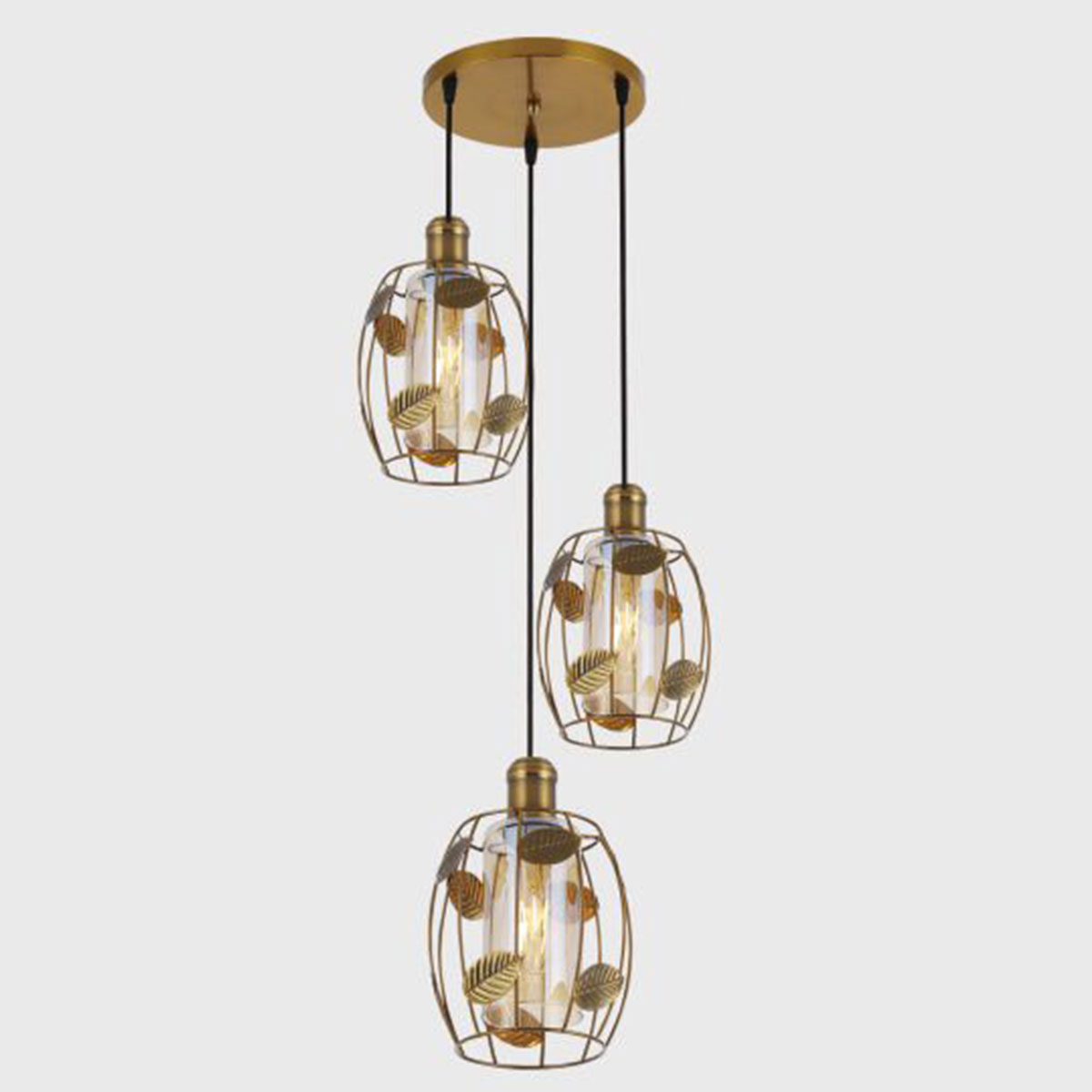 Đèn Thả Bàn Ăn KP9 DY4008/3 GAB Ø320xH1000