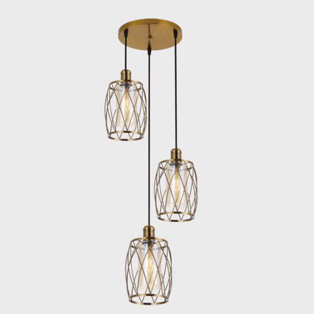 Đèn Thả Bàn Ăn KP9 DY4024/3 GAB Ø320xH1000