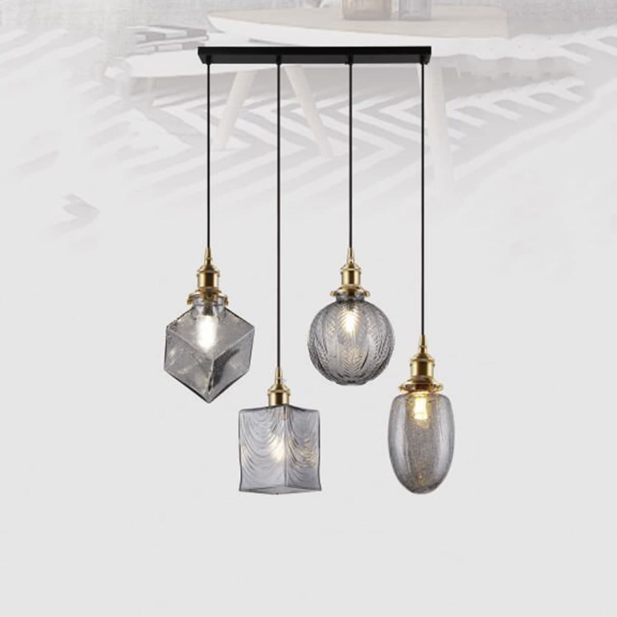 Đèn Thả Bàn Ăn KP9 DY4140 Ø700xH1000