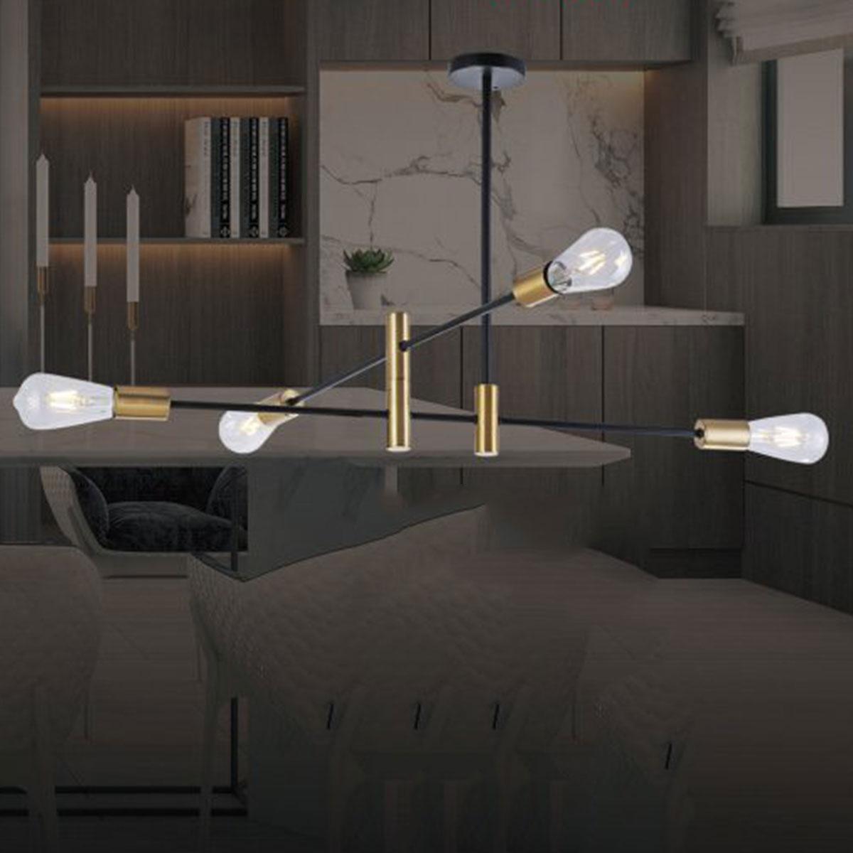 Đèn Thả Bàn Ăn KP9 DY4097 Ø900xH1000