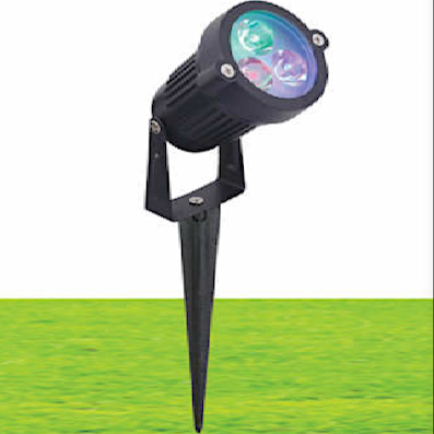 Đèn led 3w ngoài trời có chân nhọn ghim đất, ghim cỏ  GC-783 Ø70xH250