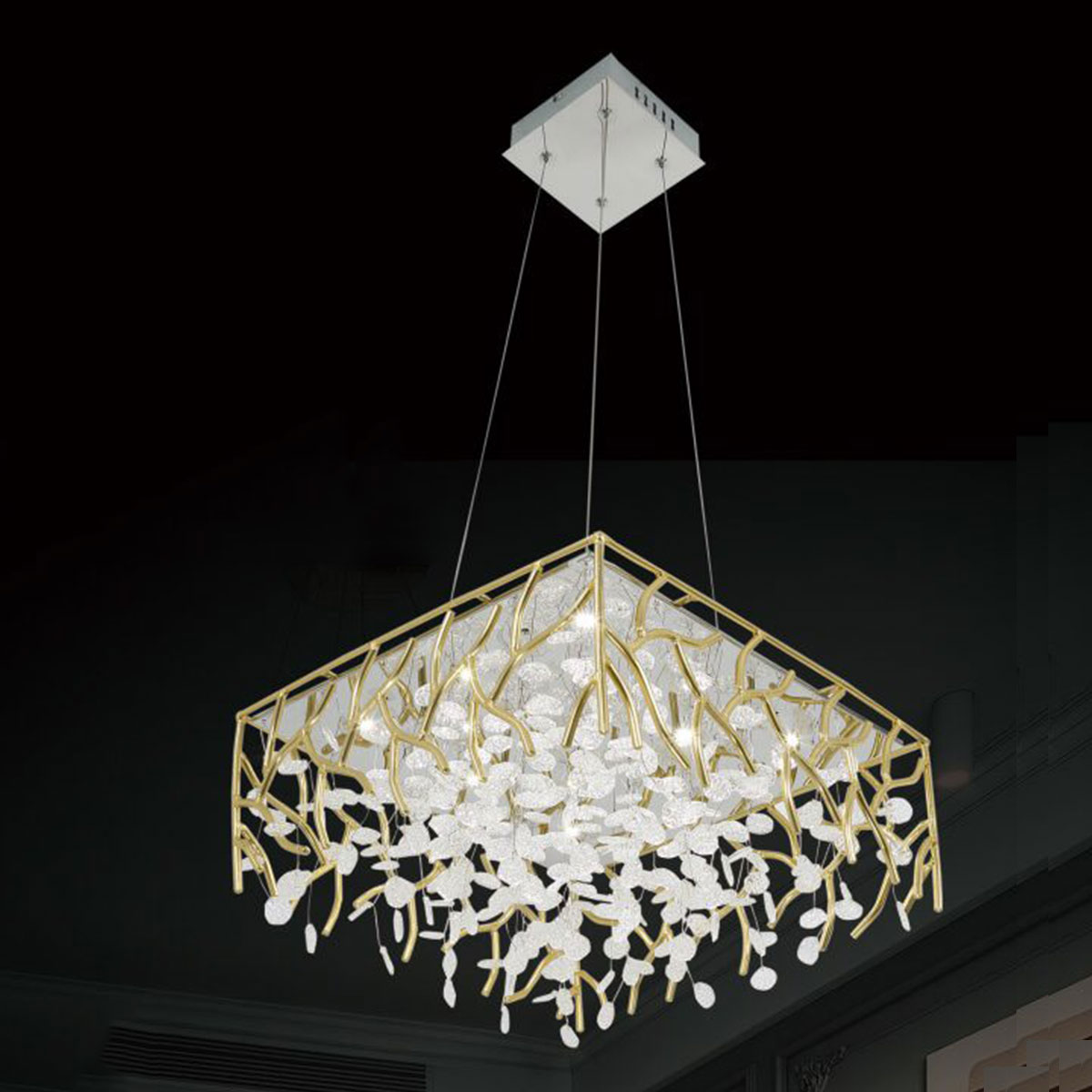 Đèn Thả Nghệ Thuật KP9 D1163/12 450x450xH1000