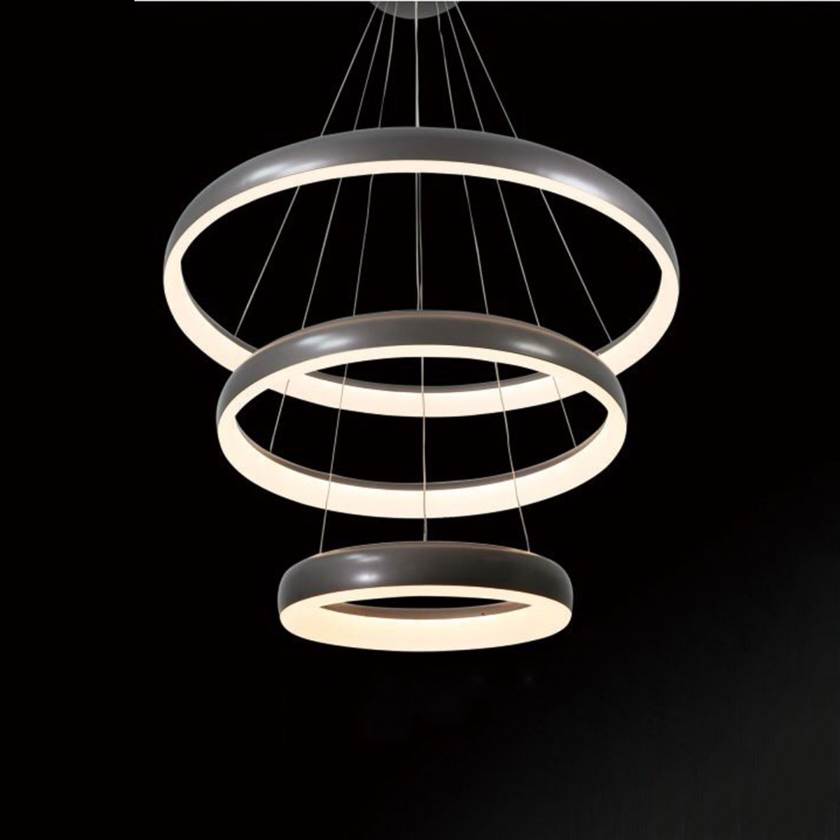 Đèn Thả 3 vòng tròn led EL340P-3 Ø800-600-400xH1500