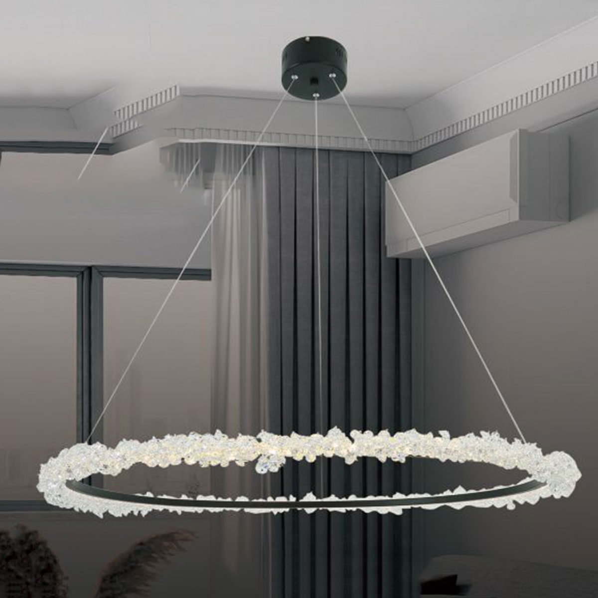 Đèn Thả Nghệ Thuật KP9 D1000 Ø970xH1000