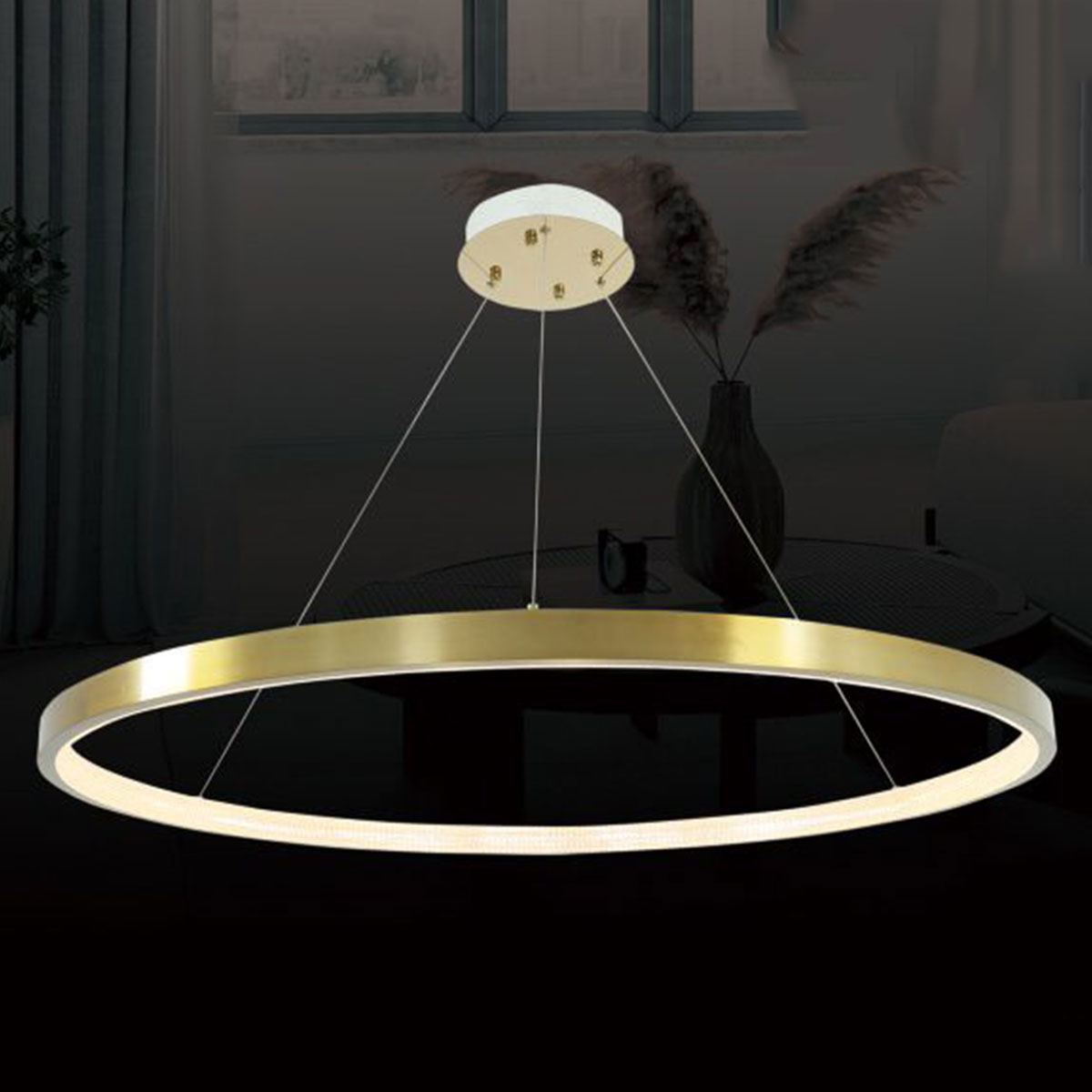 Đèn Thả 1 vòng tròn led KP9 1080 Ø1080xH1000