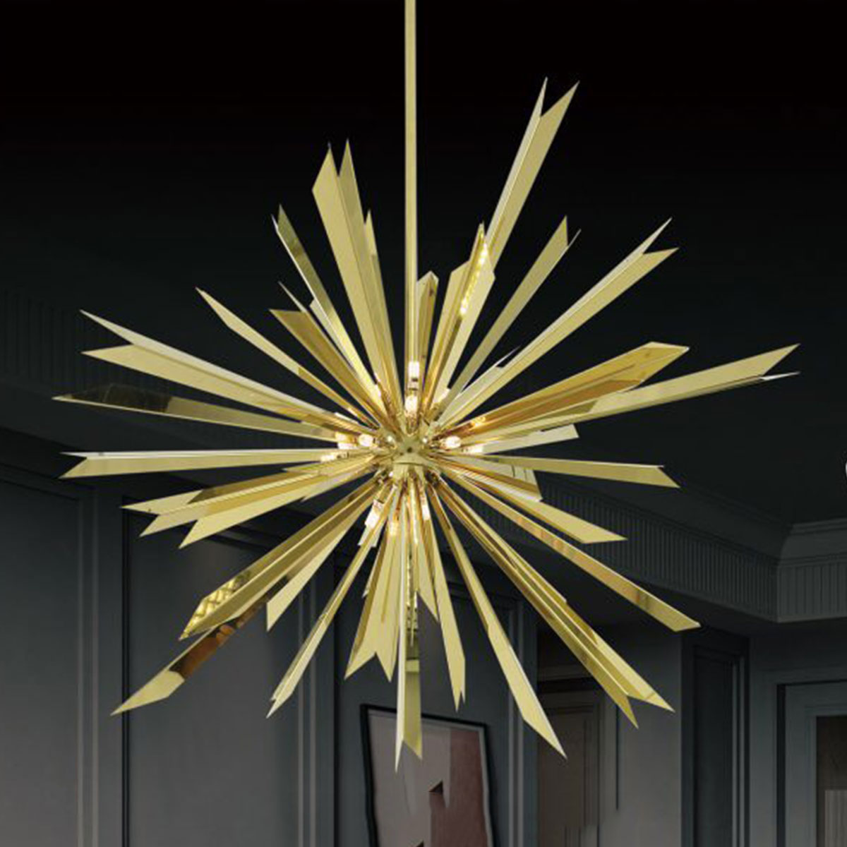 Đèn Chùm hiện đại KP9 JYD2039AX Ø920xH720