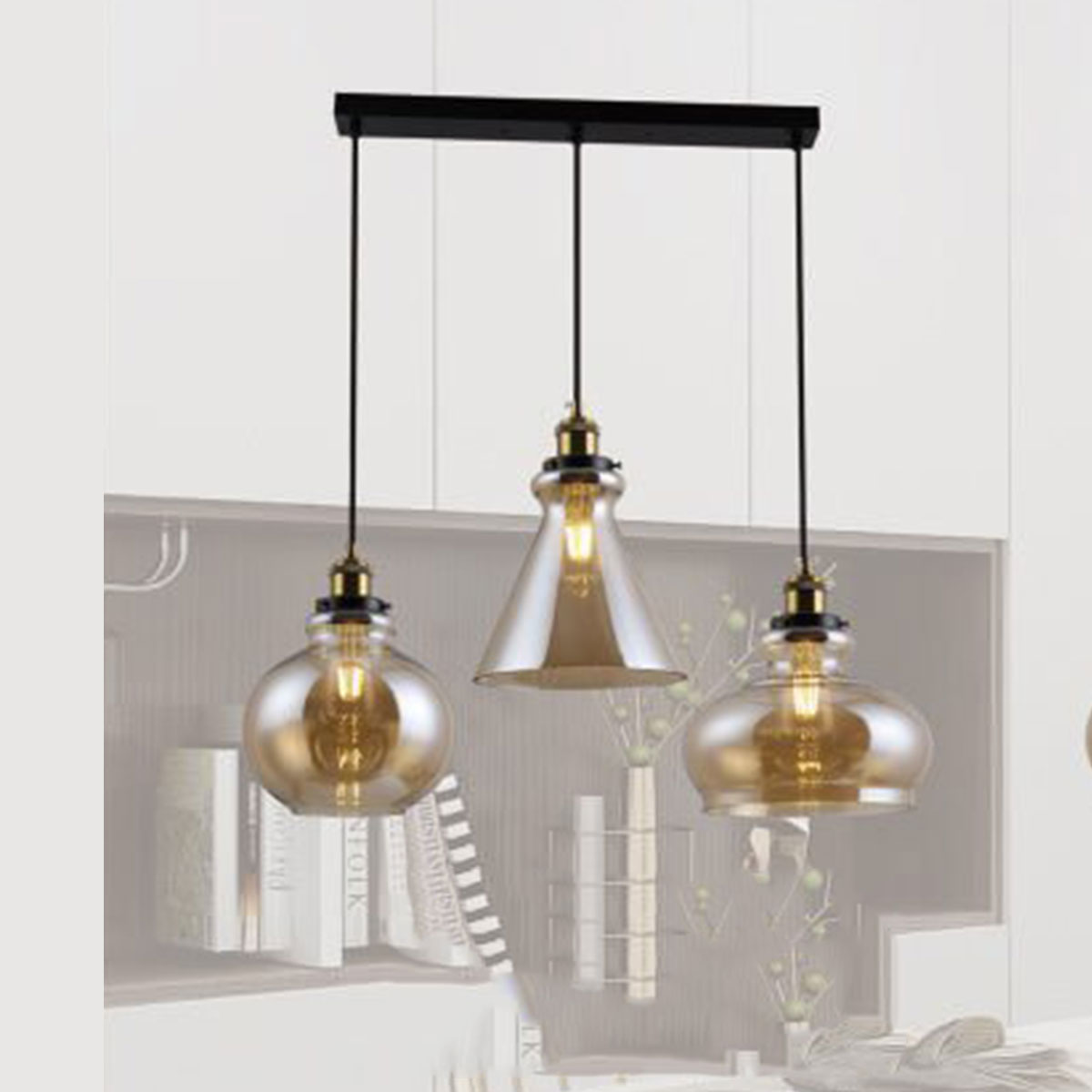 Đèn Thả Bàn Ăn KP9 DY4143 Ø700xH1000