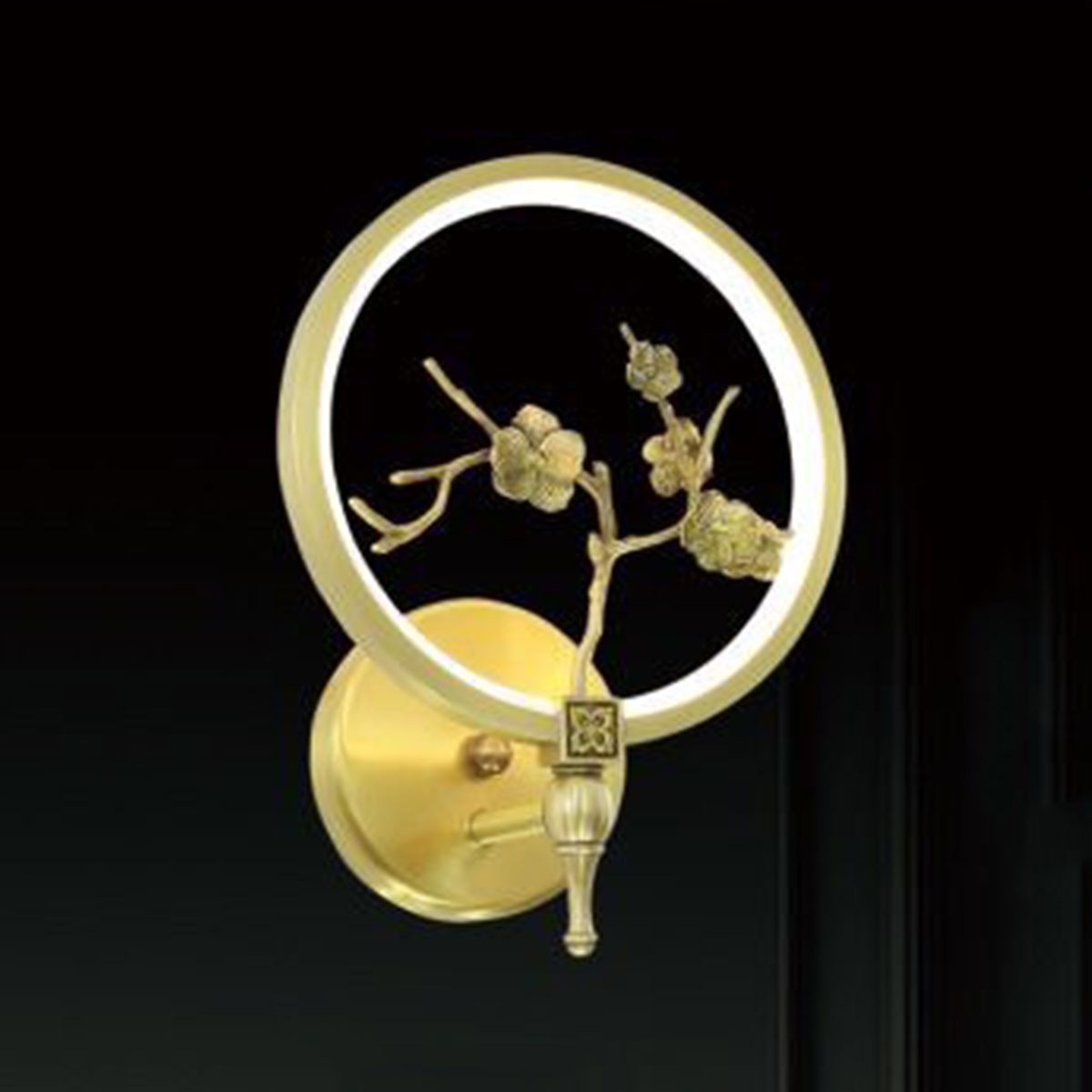 Đèn Tường Bông Mai Tròn KP9 3521-B Ø230x135xH210