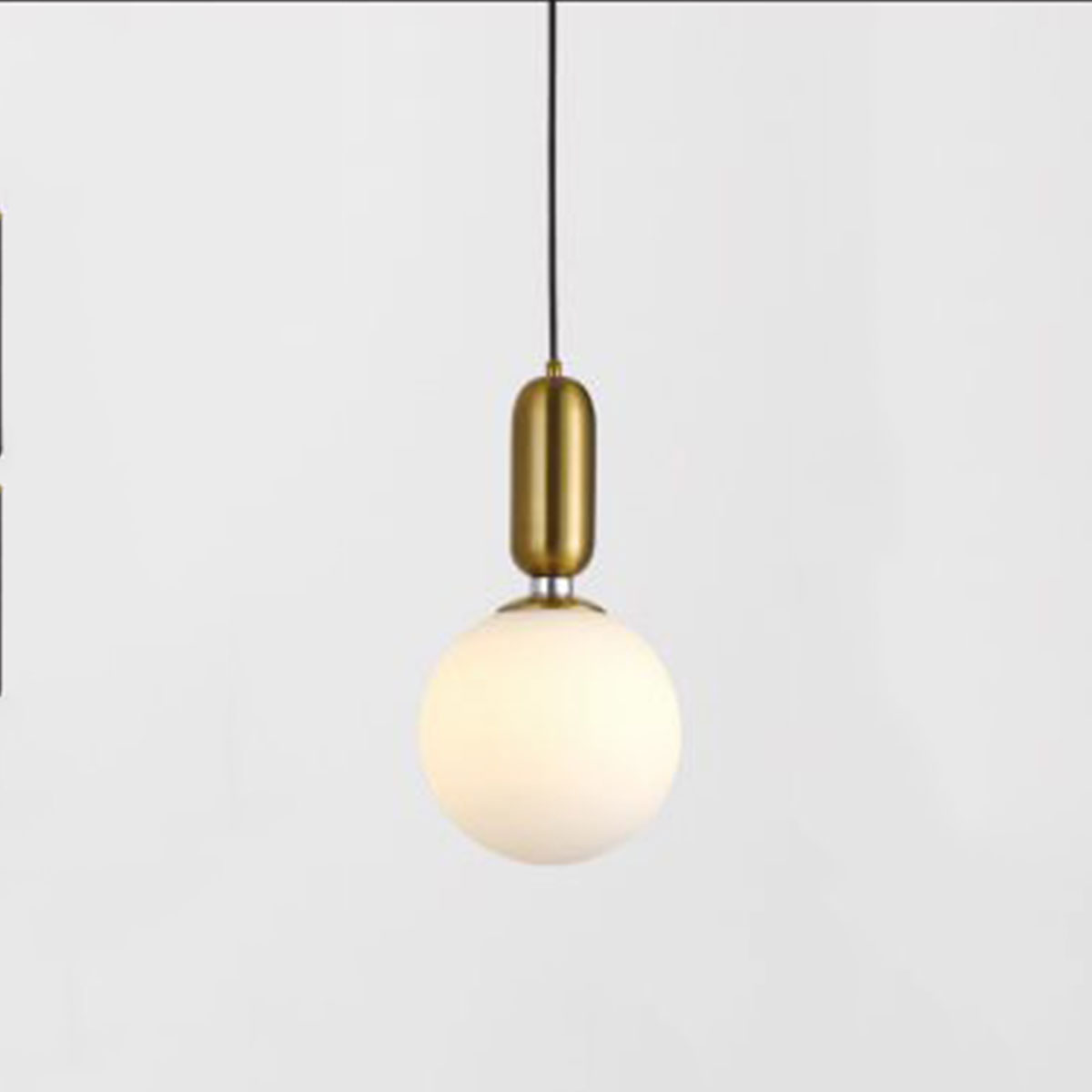 Đèn Thả đơn quả cầu đục đường kính 20cm có đế vàng D6733-200 Ø200xH350