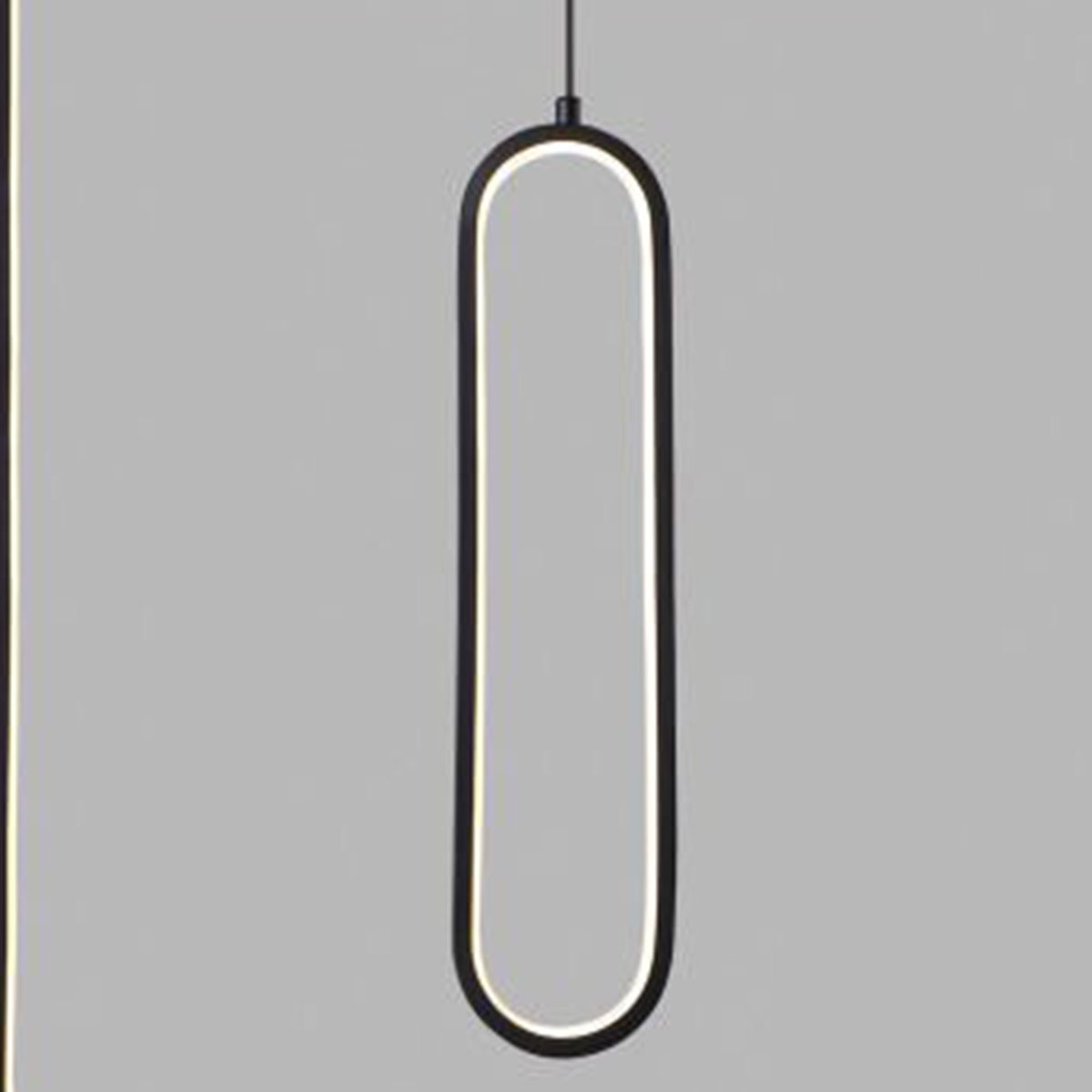 Đèn thả led đơn hình oval D219 Ø100xH400