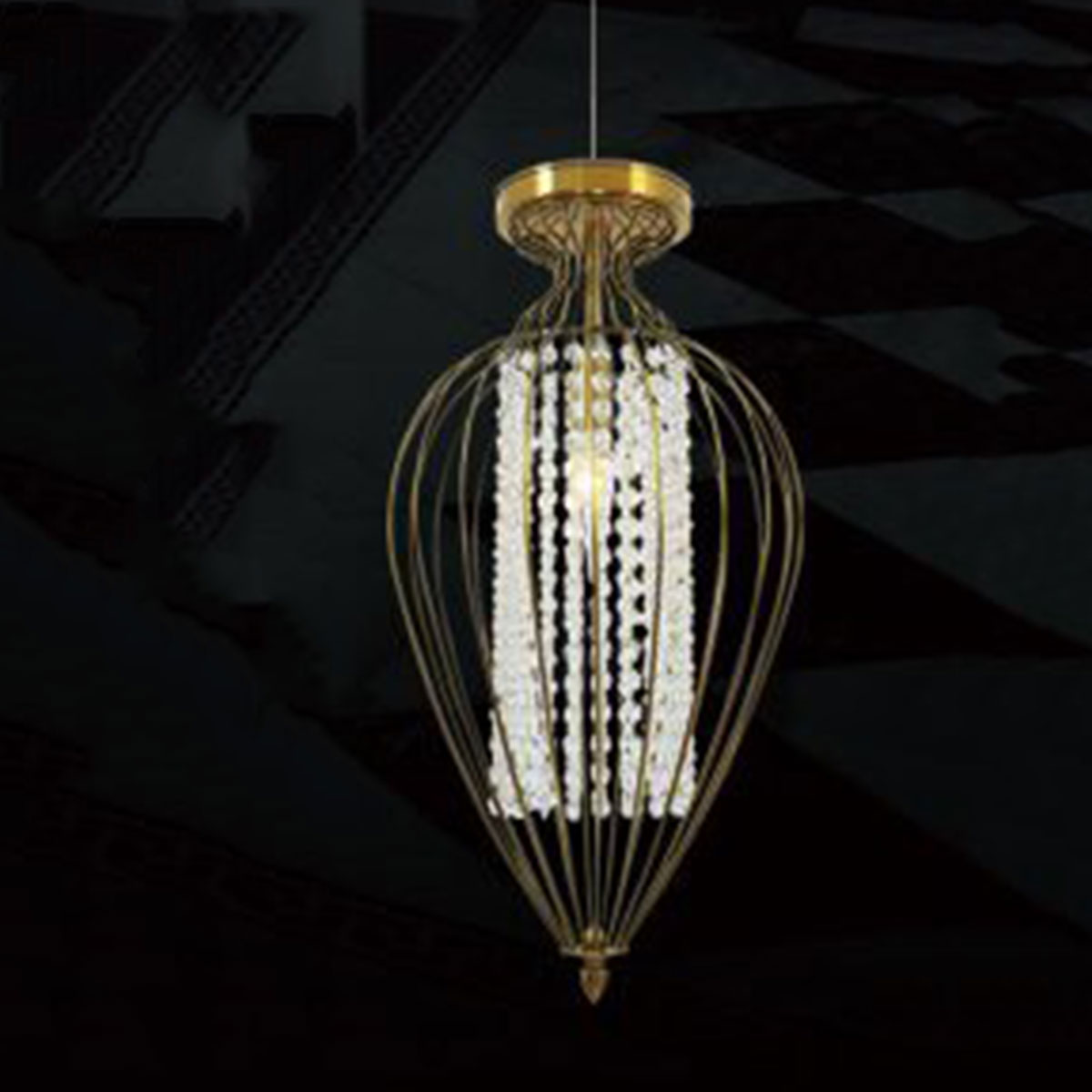 Đèn Thả Bàn Ăn KP9 JYD2033CX-1 Ø280xH580