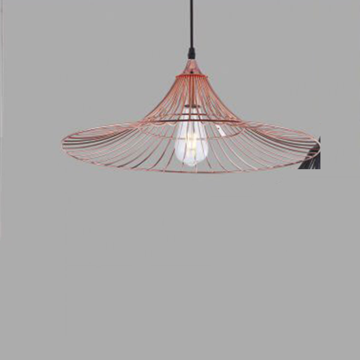 Đèn Thả nghệ thuật nón màu đồng hồng DY4031/1 RGD 500xH1000