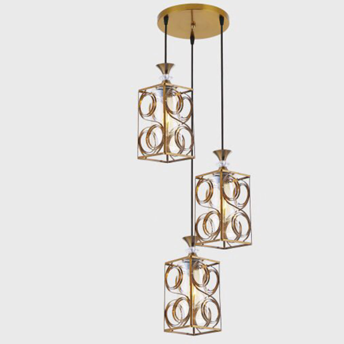 Đèn Thả Bàn Ăn KP9 DY4044/3 GAB Ø350xH1000