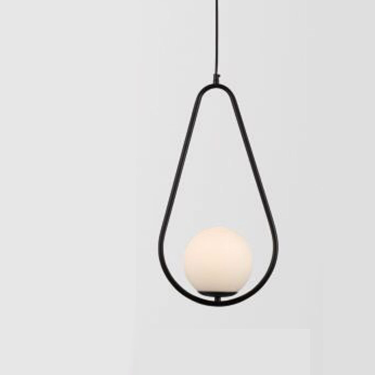 Đèn Thả cầu thuỷ tinh nghệ thuật D6608 BK Ø260xH500