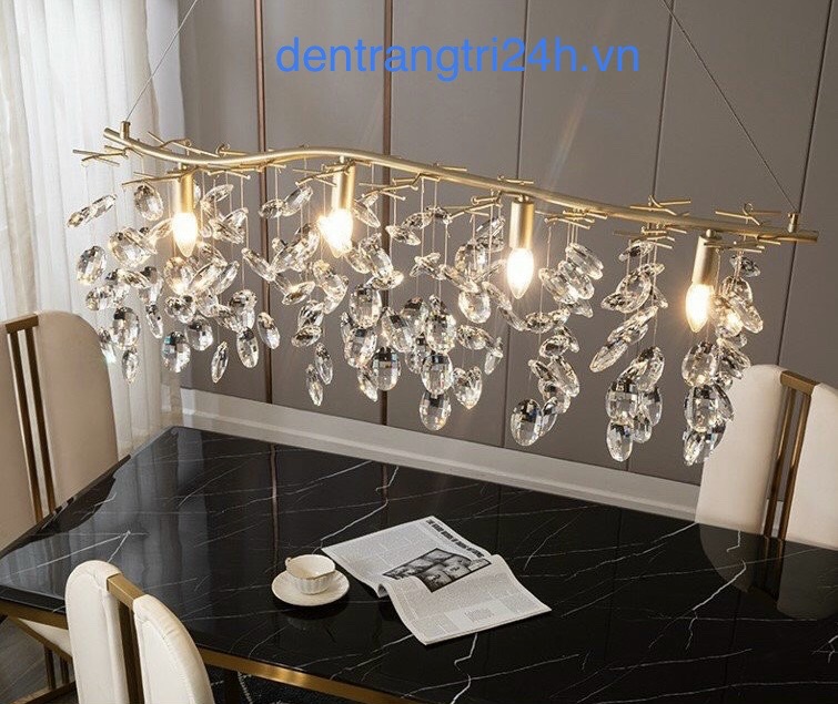 Đèn chùm pha lê ngang 1 mét TPL07N1000 Ø1000