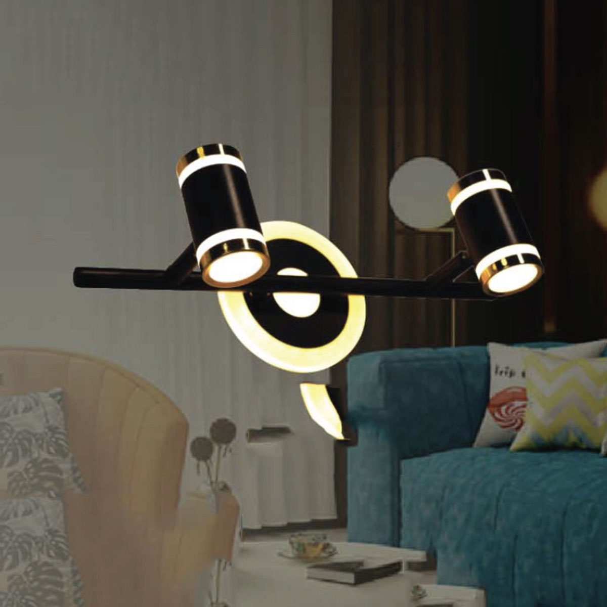 Đèn Soi Tranh, soi gương led PT-8640/2B L320