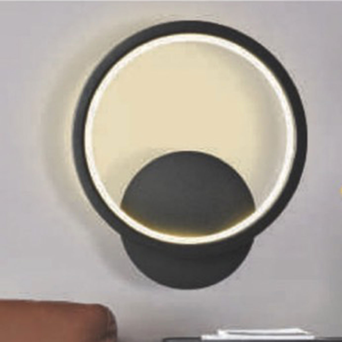 Đèn led gắn tường vòng tròn đơn giản 3 chế độ màu VL-A36/BK L240